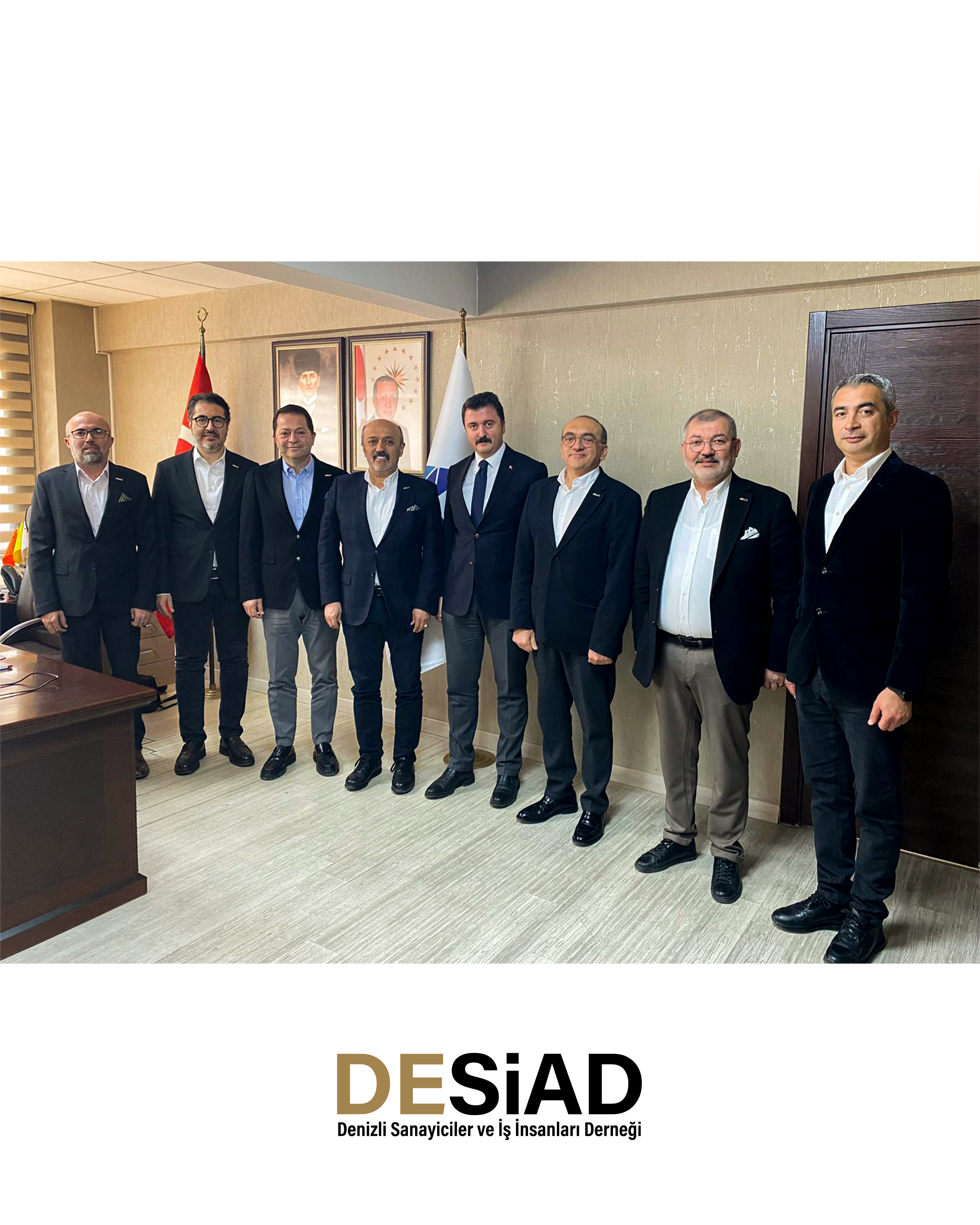 DESİAD Yönetim Kurulu olarak, KOSGEB Denizli İl Müdürü Sayın Sadullah Dülger’e makamında hayırlı olsun ziyaretini gerçekleştirdik.