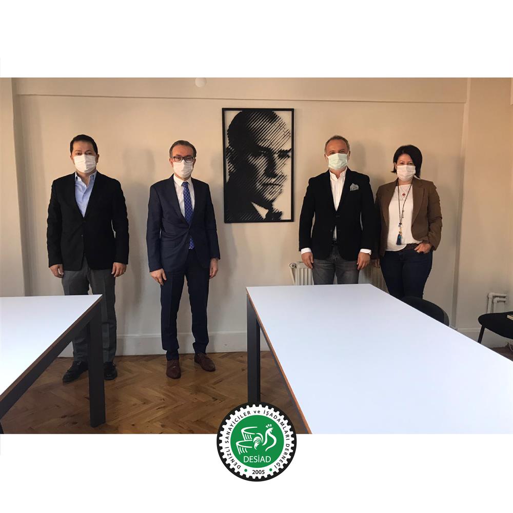 Denizli Vergi Dairesi Başkanı Sayın Halil Tekin, derneğimize ziyaret gerçekleştirdi